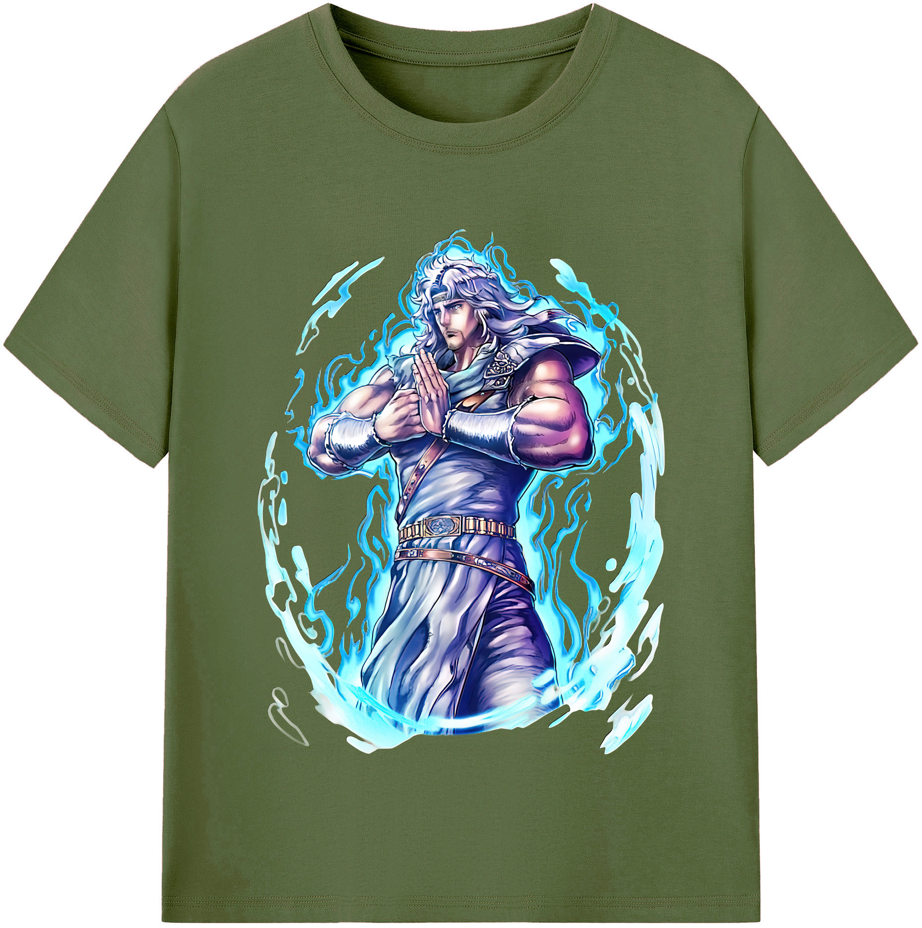 （画像用） 北斗の拳 Fist of the North Star 綿100％半袖Tシャツ（フロントプリント）